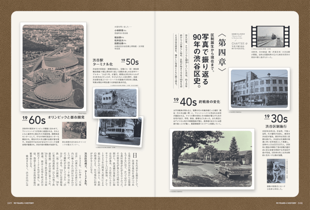 「渋谷のちから。」の第四章 写真で振り返る90年の渋谷区史（1930年～1960年）